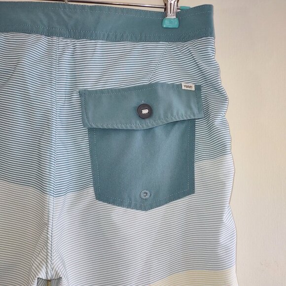 Vuori Men's Cruise Boardshorts Sagebrush Wave Stripe  Men's Size 30 - Picture 8 of 12